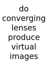 Do Converging Lenses Produce Virtual Images
