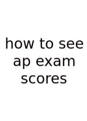How To See Ap Exam Scores