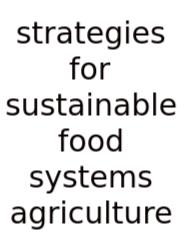 Strategies For Sustainable Food Systems Agriculture