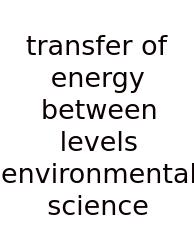Transfer Of Energy Between Levels Environmental Science