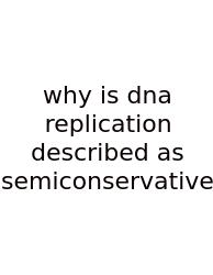 Why Is Dna Replication Described As Semiconservative